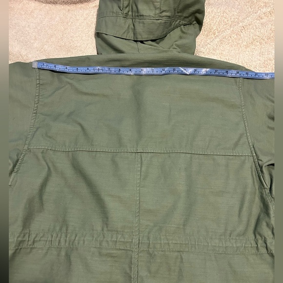 Like New GAP Olive Heavyweight Canvas Military Utility Field Jacket Men Unisex - Picture 14 of 16